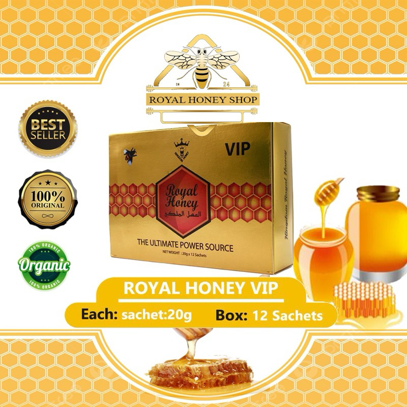 

kingdom Royal Honey VIP Original Box 12 Sachet Exp:2028