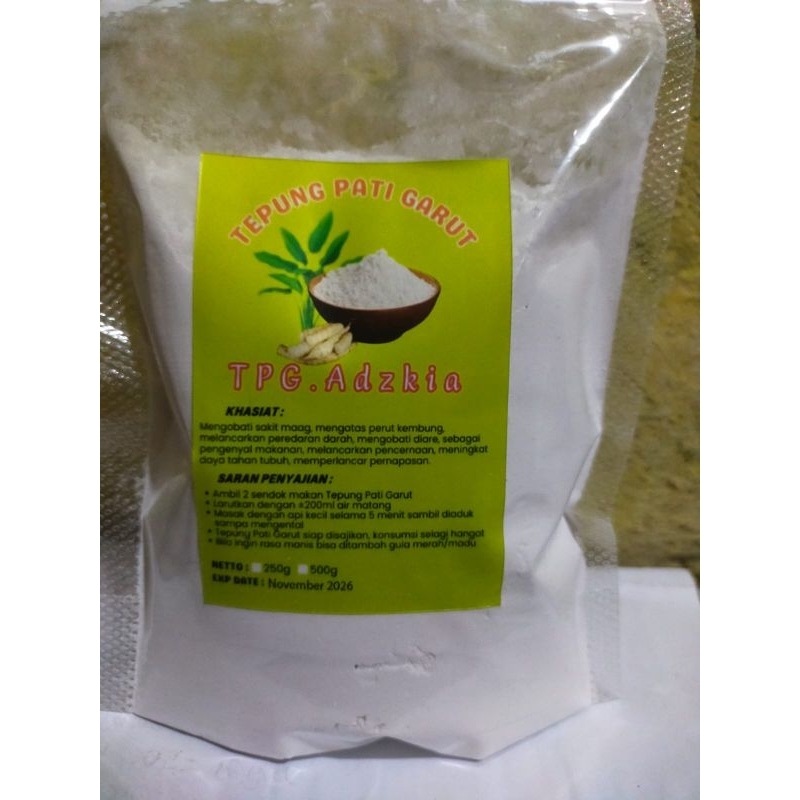 

PAKET 3 TEPUNG GARUT/PATI ASAM LAMBUNG/ ANGKRIK/ARROWROOT 500Gr