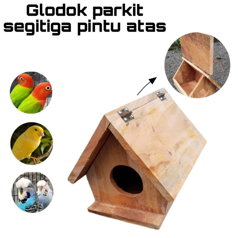 Glodok rumah parkit  lovebird pintu atas