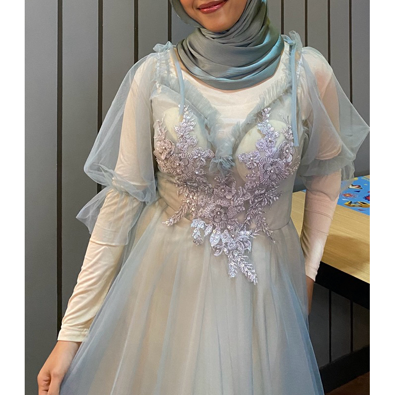 Preloved Dress/Gaun Yearbook (Hijau Sage)