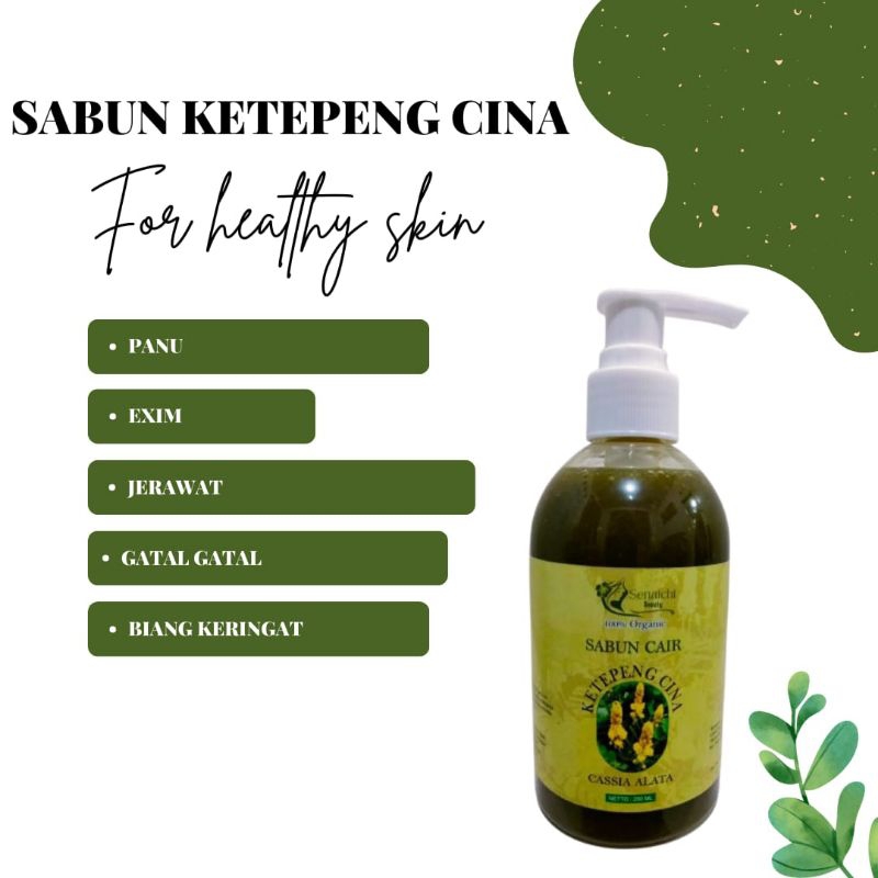 Sabun Cair Ketepeng Cina - Solusi Gatal, Panu, Eksim, Jerawat, dan Biang Keringat dll