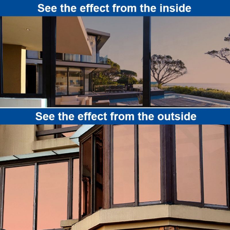 Sticker Kaca Jendela Film One Way Coklat Brown Peredam Panas