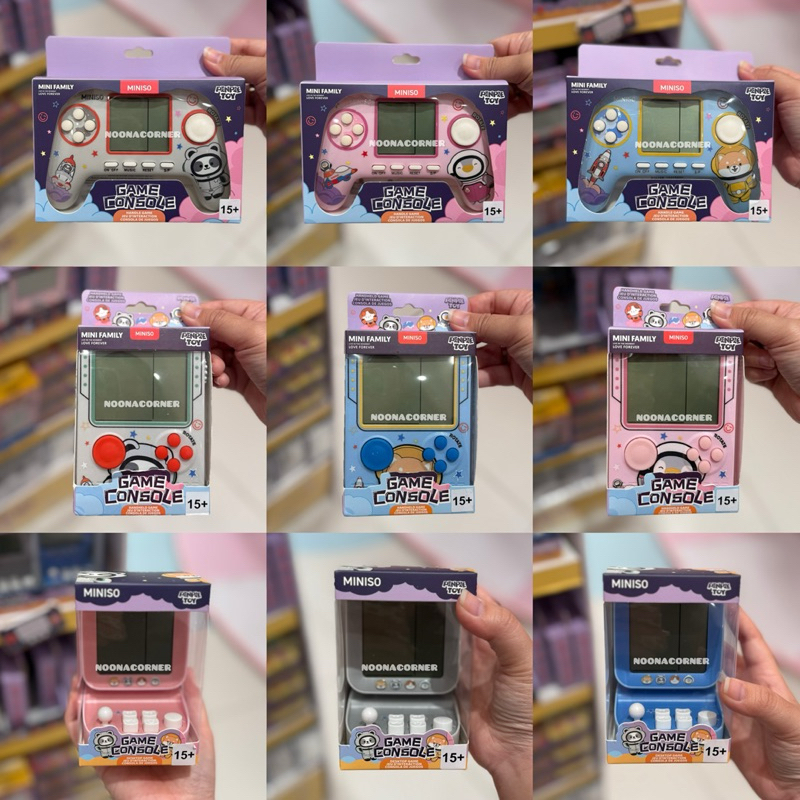 Miniso x Mini Family ‼️ Game Console / Mainan Gameboy / Dekstop Game Mini Family Penpie Toy Collecti