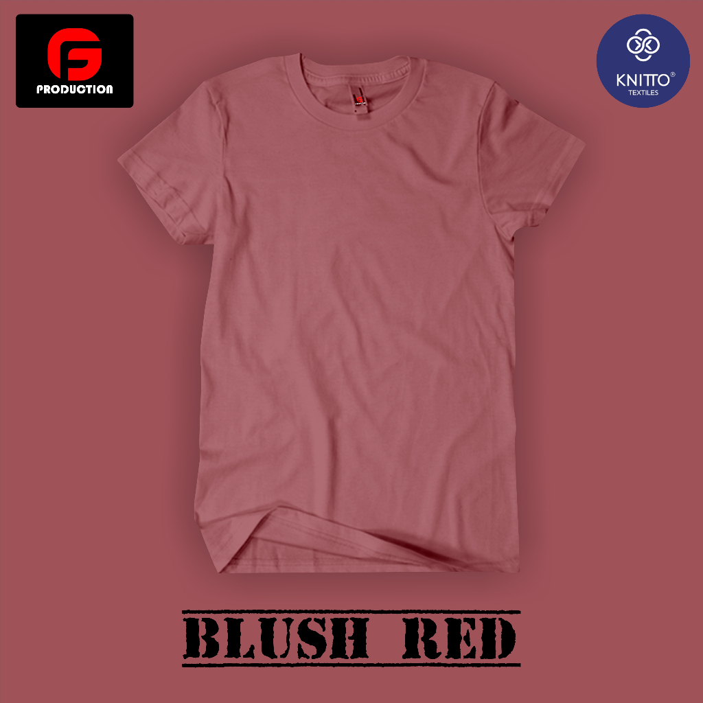 BLUSH RED - KAOS POLOS - COTTON COMBED 24s PREMIUM