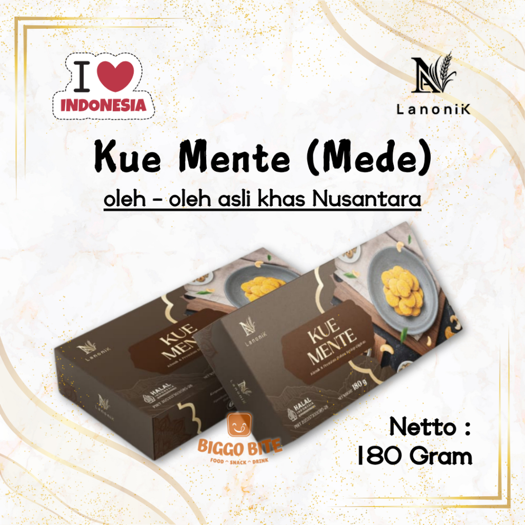 

Kue Mente (Mede) Oleh - Oleh Khas Malang - Indonesia / Cashew Cookies LA NONIIK