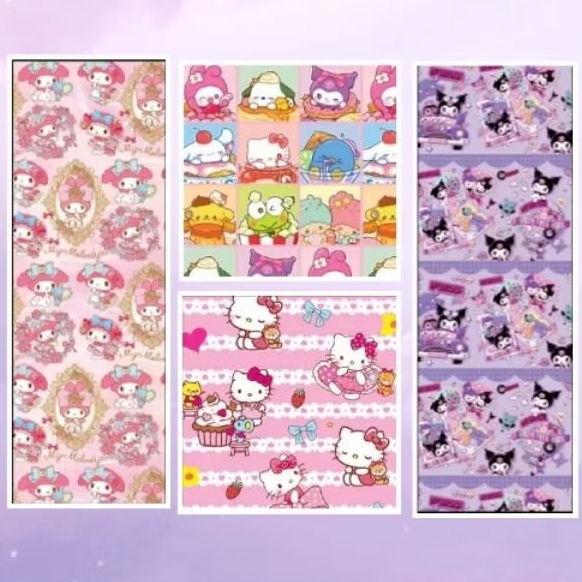 

KERTAS KADO KUROMI MELODY HELLO KITTY PRINCES UNICORN DORAEMON BABY SHARK ANAK PEREMPUAN CEWE GIRL LUCU SANSANWAWA PEMBUNGKUS KADO