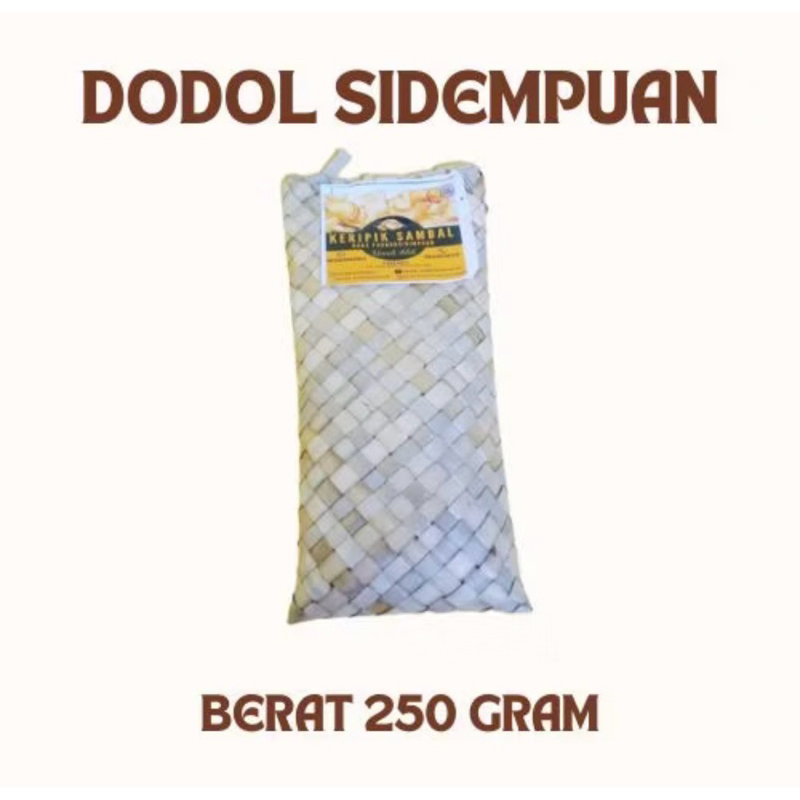 

250 GRAM DODOL SIDEMPUAN ORIGINAL / ALAME SIDEMPUAN/TAPANULI SELATAN (HARGA 1 PCS DAN DI DALAM DILAPIS PLASTIKAGAR TIDAK PENGKET)