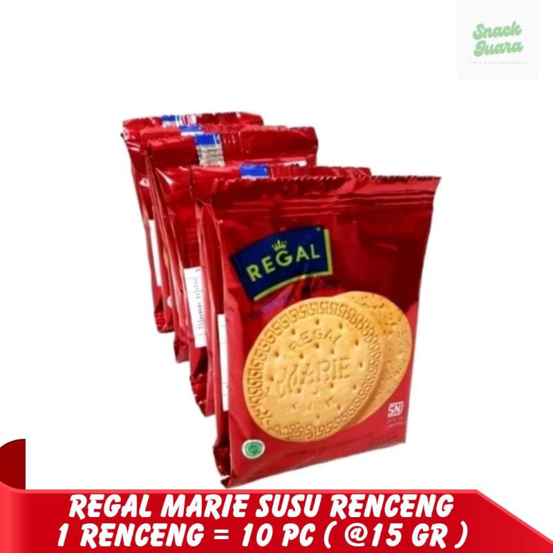 

Marie Regal Biskuit kemasan renceng 15gr isi 10pcs