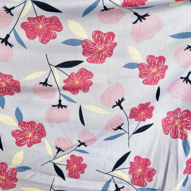 Kain Katun Rayon Viscose / Katun Rayon Motif Cantik / Bahan Daster / Kain Meteran