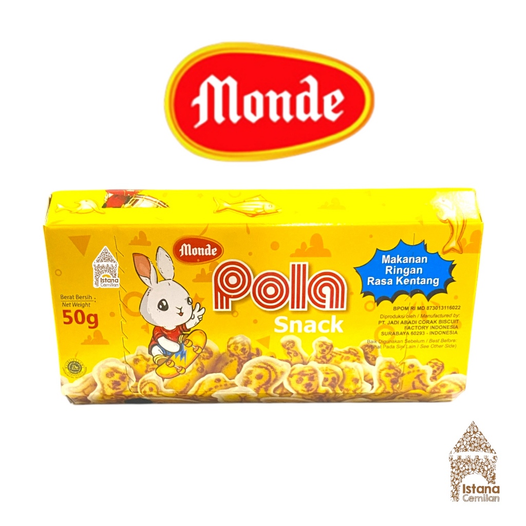 

Monde POLA Snack Kentang Hexagonal 50 Gram