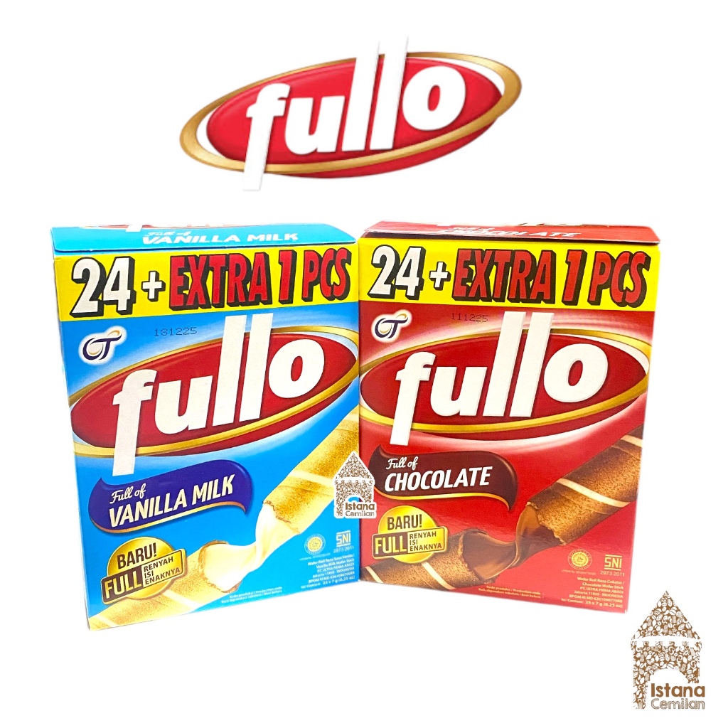 

Fullo Wafer Roll Cokelat / Vanilla (Isi 24 Pcs)