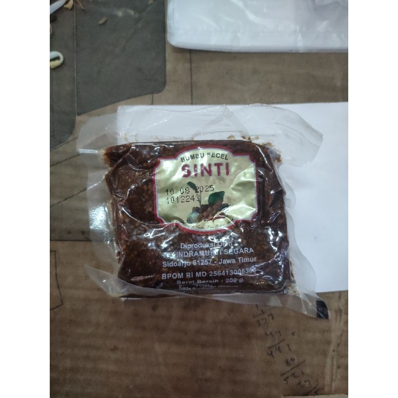 

bumbu pecel sinti besar