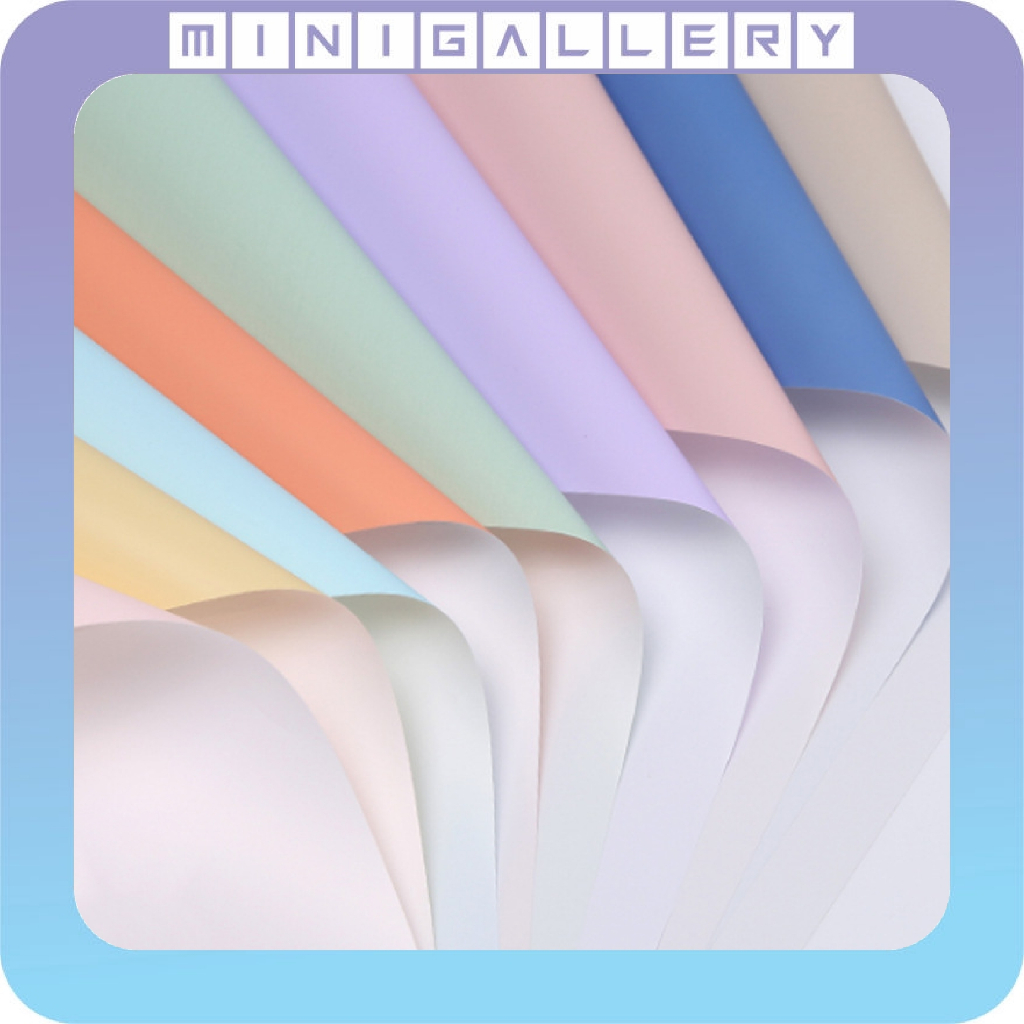 

Flower Wrapping Bi Color White Cellophane Waterproof Kertas Buket Bunga Ecer Flower Wrap KB6121