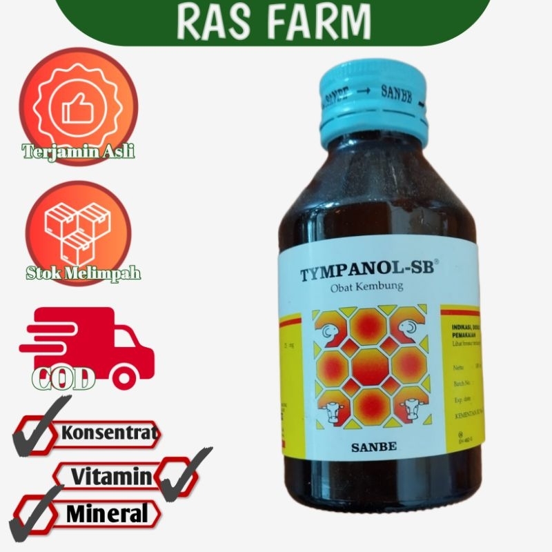 TYMPANOL-SB 100ML | OBAT KEMBUNG HEWAN | ANTI KEMBUNG | SANBE