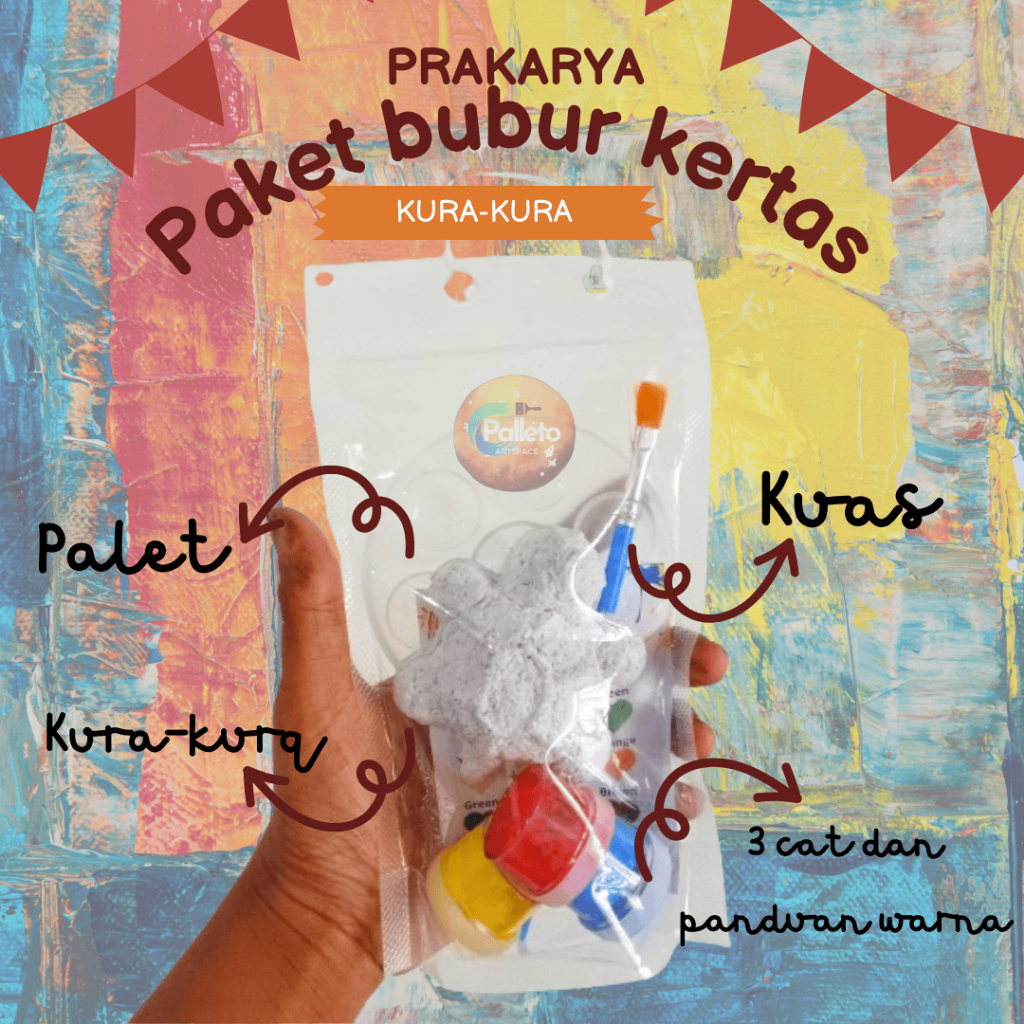 

BUBUR KERTAS KURA-KURA PAKET LUKIS