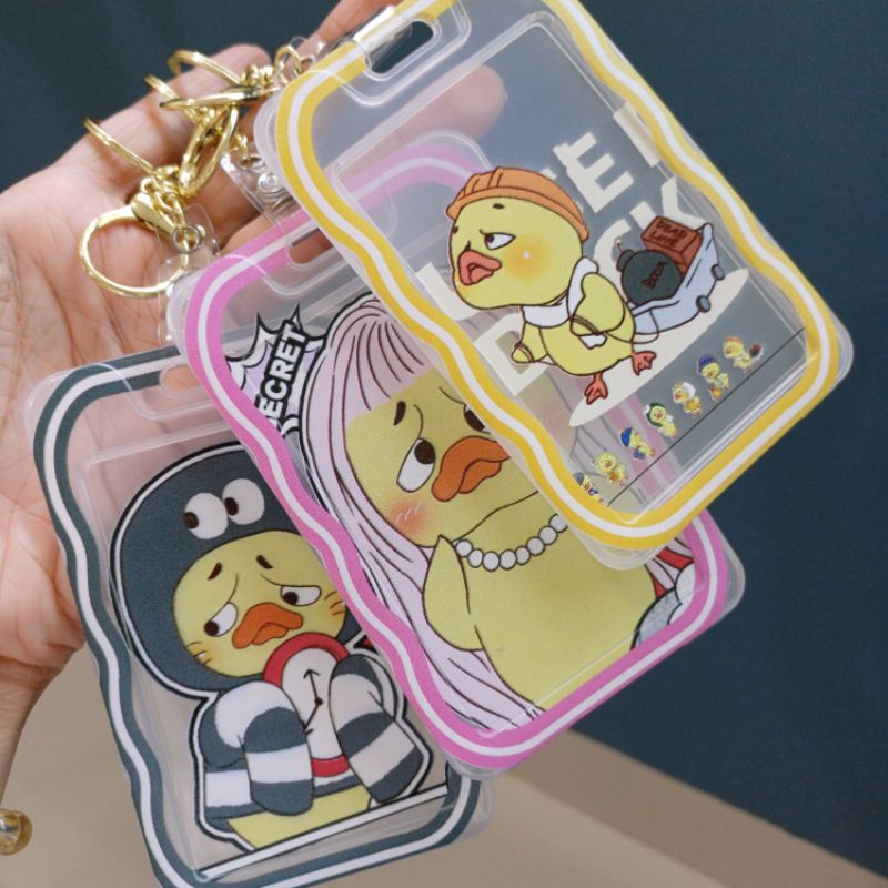 

Id tag nama model gantungan kunci UPSET DUCK