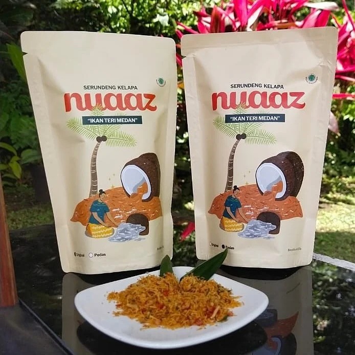 

Serundeng kelapa ikan teri medan varian Original 125 gr - Nuaaz