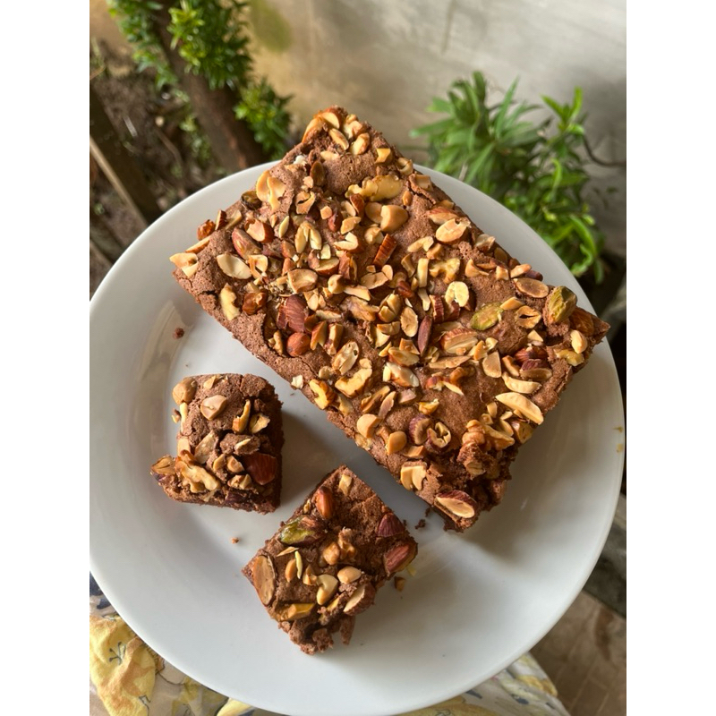 

Beownies almond panggang/lembut