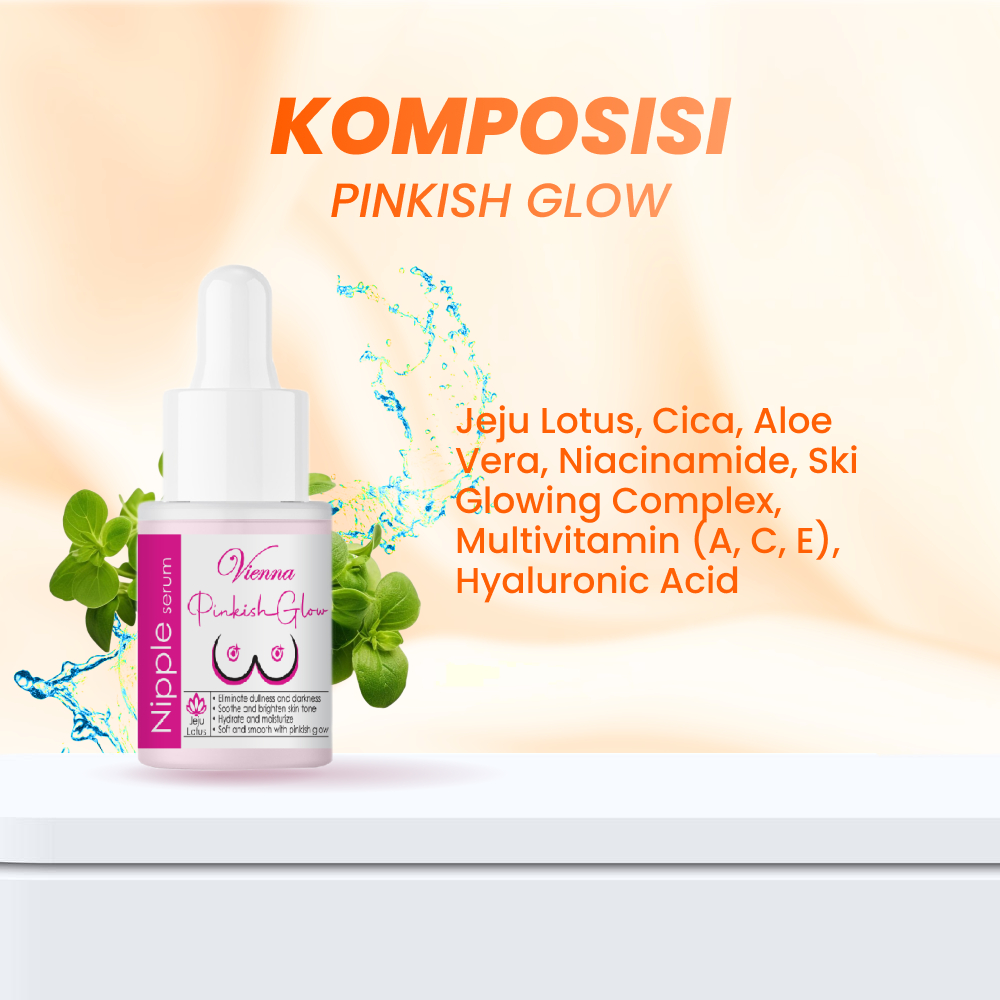Vienna Pinkish Glow Nipple Jeju Lotus Serum Membantu Puting Payudara Pink