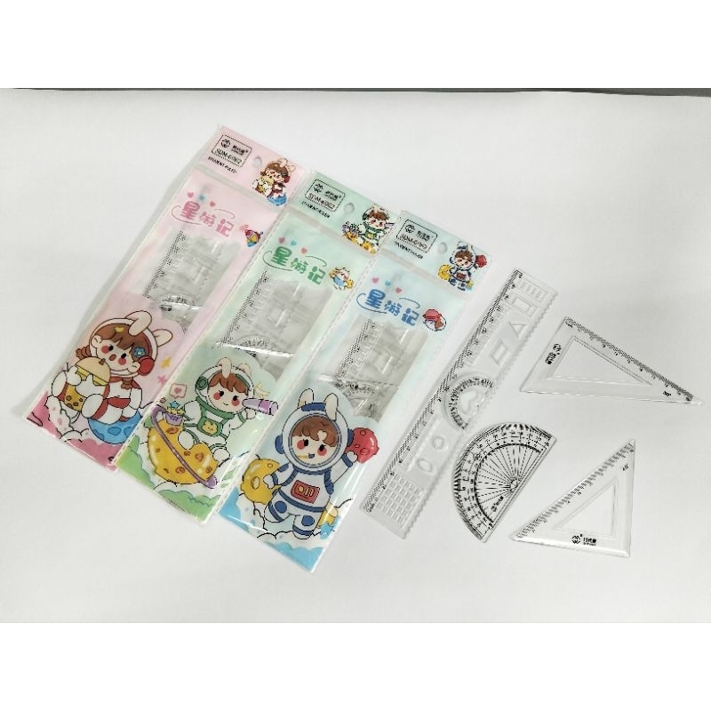 

Penggaris set fancy 4in1 20 cm SDM 6062