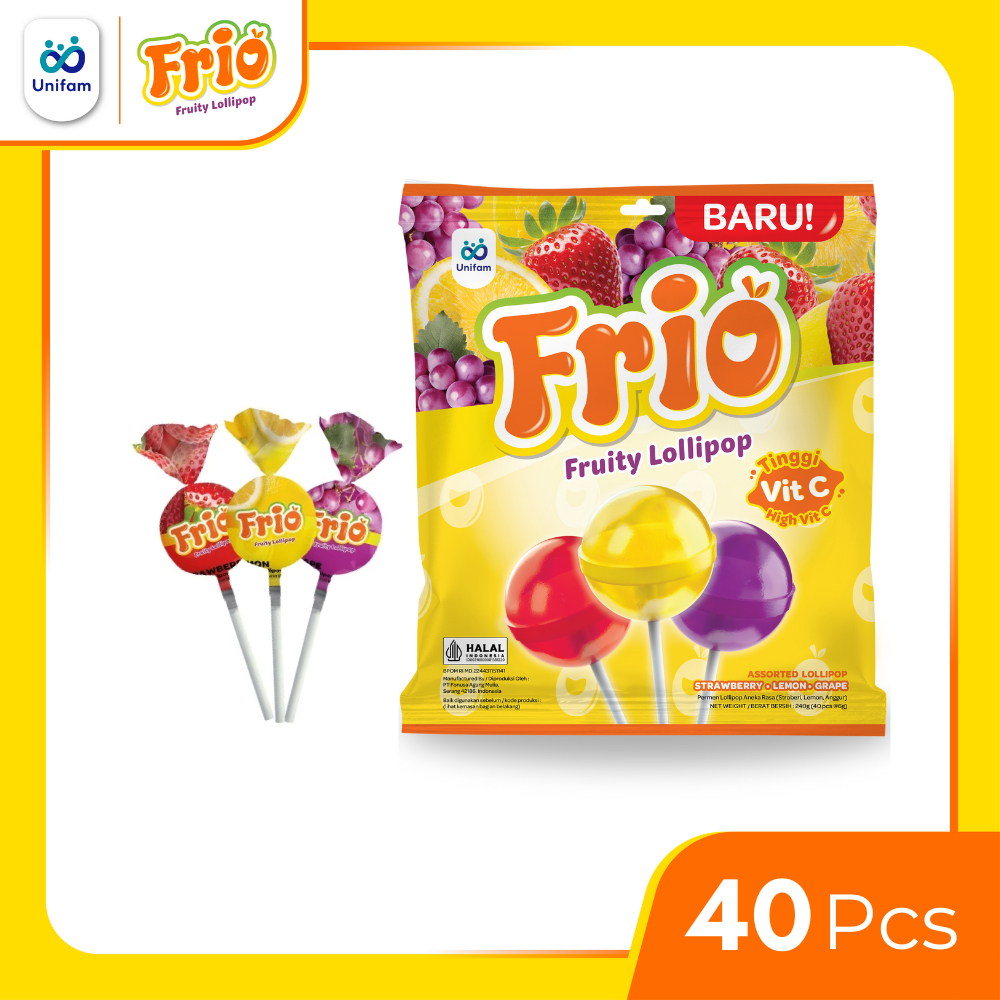 

Frio Permen Rasa Buah Candy Bag - 40 pcs