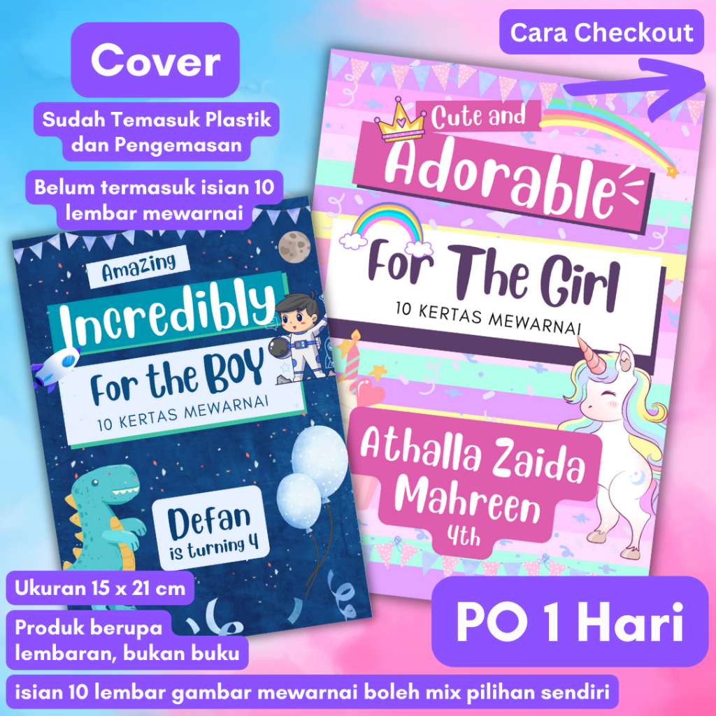 

Cover + Plastik Untuk Reseller dan Souvenir Ulang Tahun _ Pre-Order 1 Hari