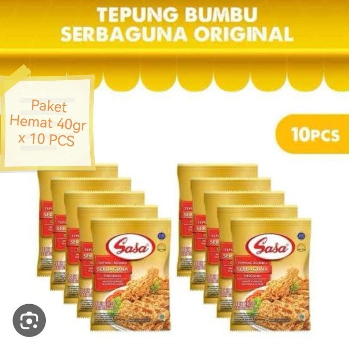 

Sasa Tepung Bumbu Serbaguna Original Paket Hemat 40gr x 10 PCS
