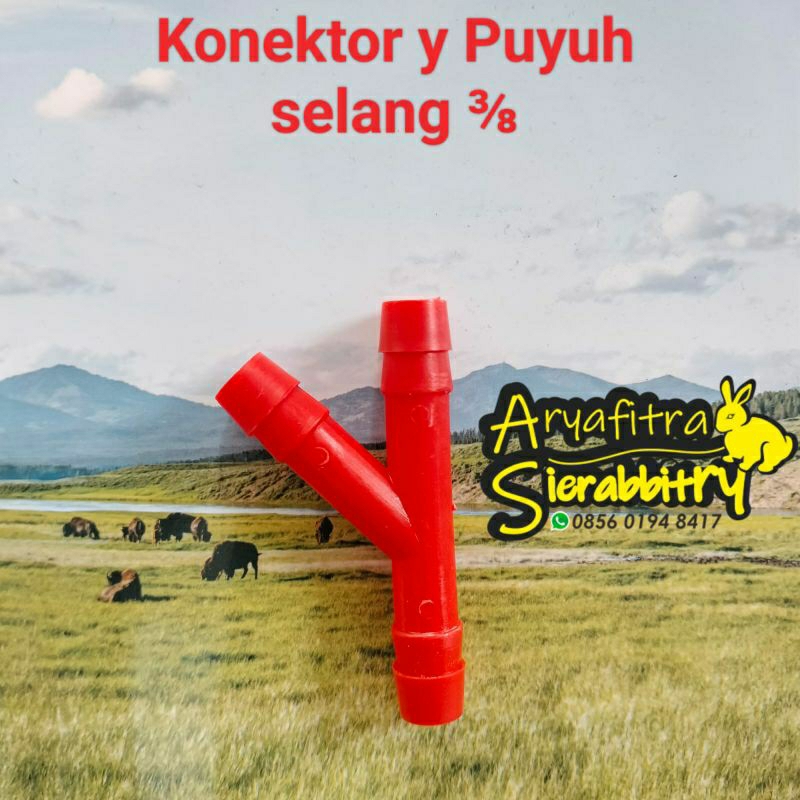 Konektor y Puyuh Selang ⅜ Spearpart Nipel Puyuh