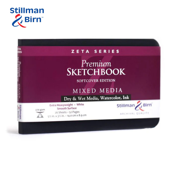 

STILLMAN & BIRN Zeta Softcover Series Premium Sketchbook Mixed Media 25 Sheets