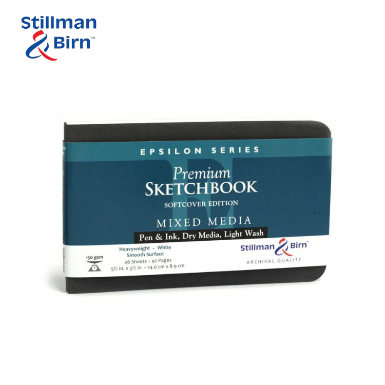 

STILLMAN & BIRN Epsilon Softcover Series Premium Sketchbook Mixed Media 46 Sheets