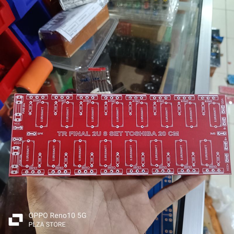 Pcb TR final 2U 8set Toshiba 20x7.5cm Pcb final 2u 8 set Toshiba panjang 20cm