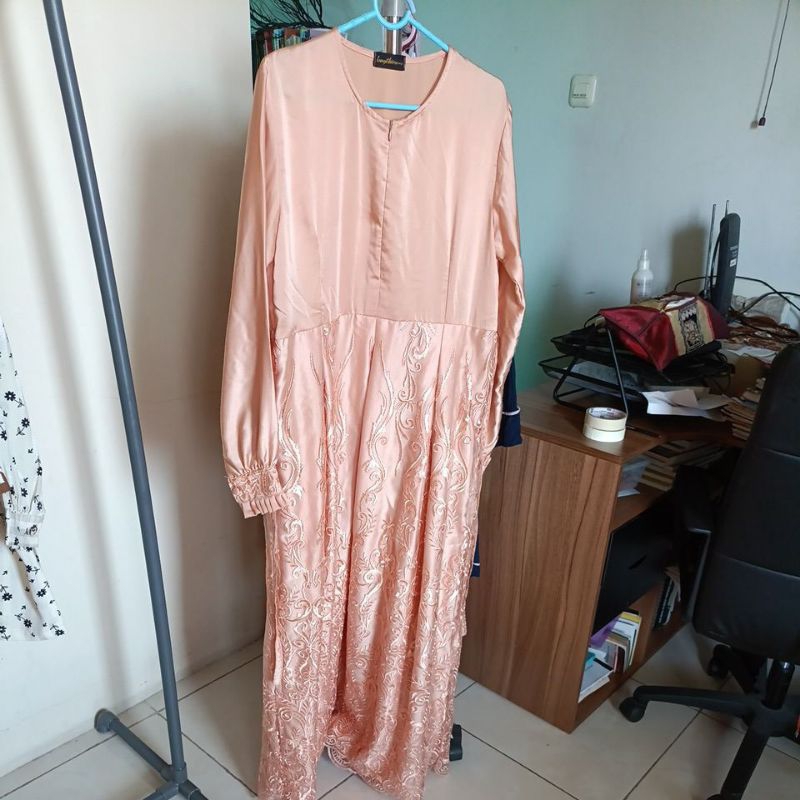 dress pesta LANGIT BIRU preloved