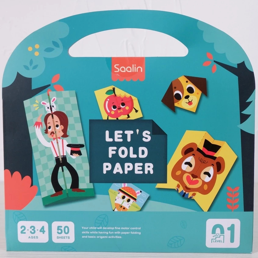 

PAKET HEMAT Saalin Let's Fold Origami Paper Level 1 2 3