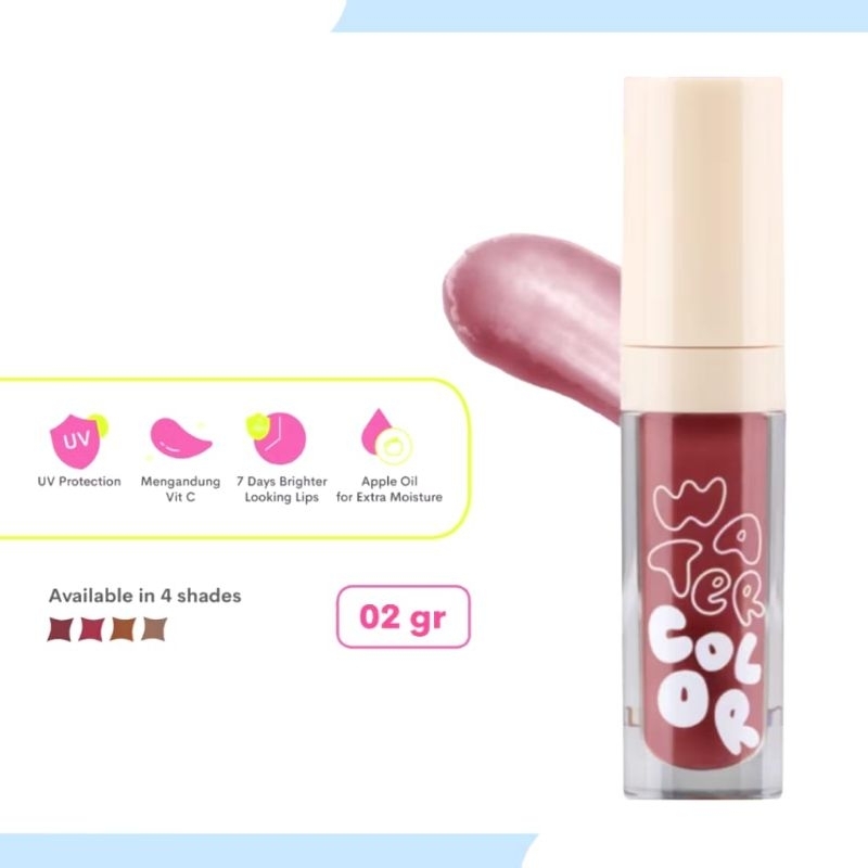EMINA Emina emina - EMINA Emina Water Color Lip Serum Glossy Healthy Looking Lips - Emina Lip Serum 