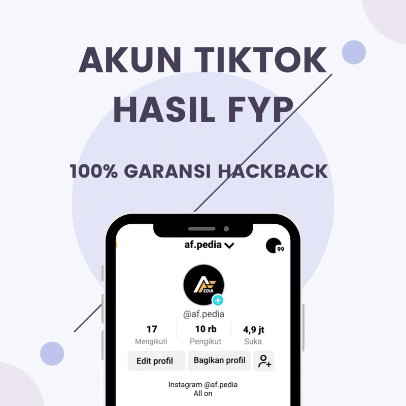 af.pedia - Akun Tiktok Hasil FYP 1-10k Followers