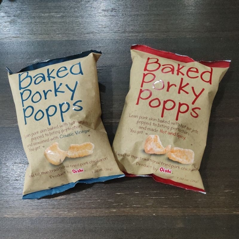 

Oishi Baked Porky Popps (Kerupuk kulit babi)
