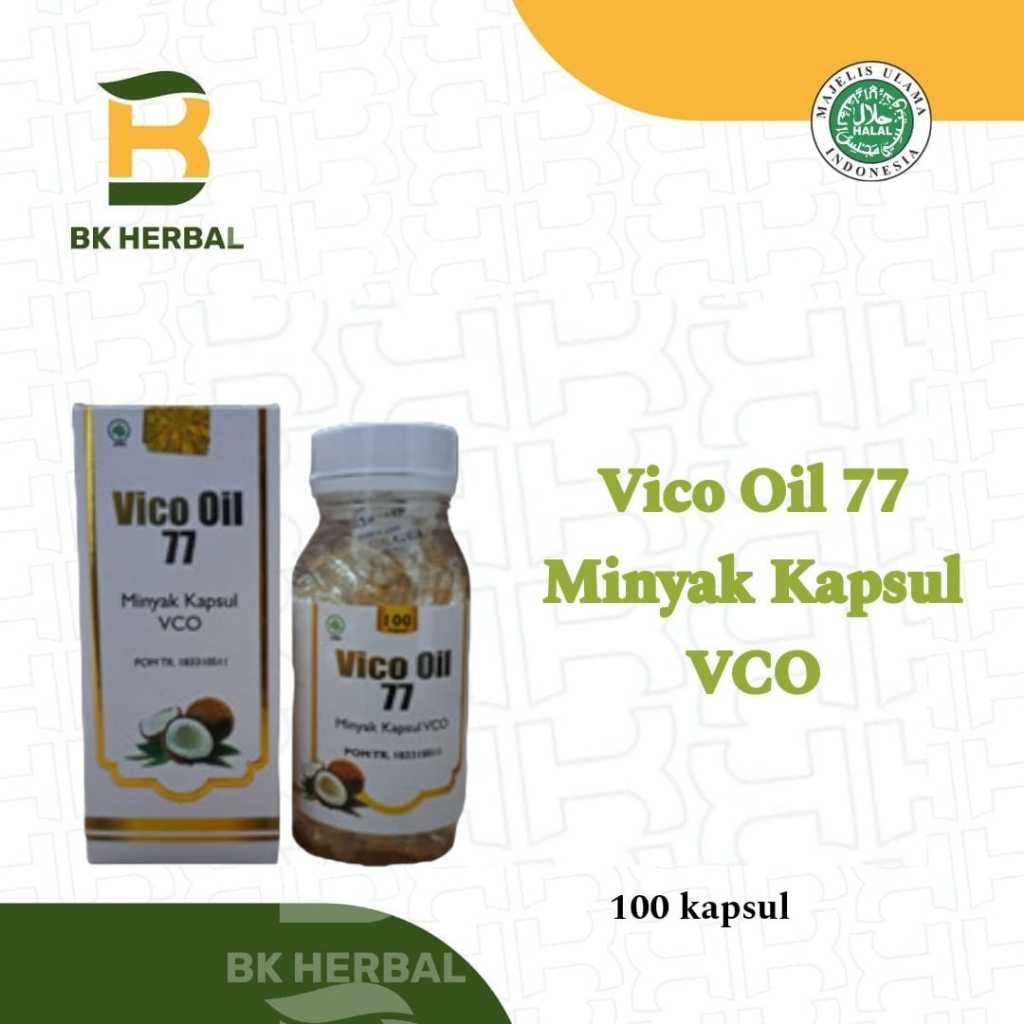 

Vico Oil 77 Minyak Kapsul VCO isi 100 kapsul
