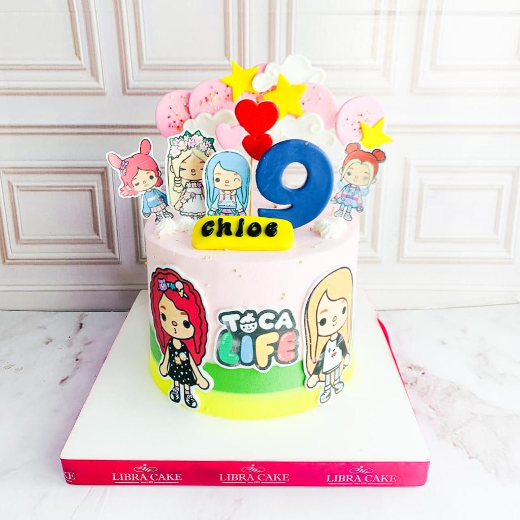 

Kue Ulang tahun/Birthday cake/kue Ultah tema Toca Life/Kue Birthday