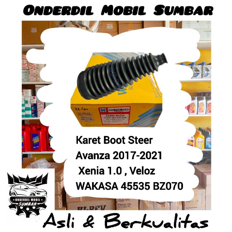 Karet Boot Steer Boot Stir Avanza xenia 2017-2021 Xenia 1.0 Veloz 45535-BZ070 WAKASA