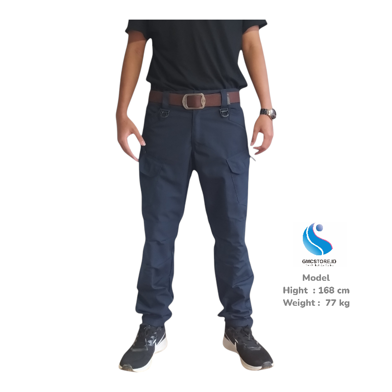 GMCSTORE.ID Celana Cargo Pria PDL Cargo Blek Howk PDL Navy Black / Celana Satpam /Celana Damkar