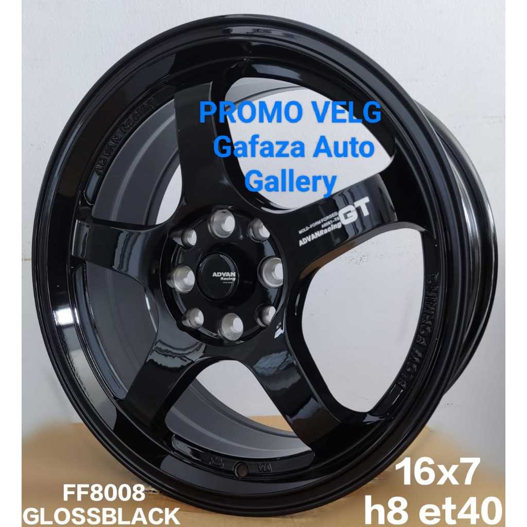 Promo Velg Advan racing GT R16 x7 Pcd8x100/114,3 Offset 40 Glos Black
