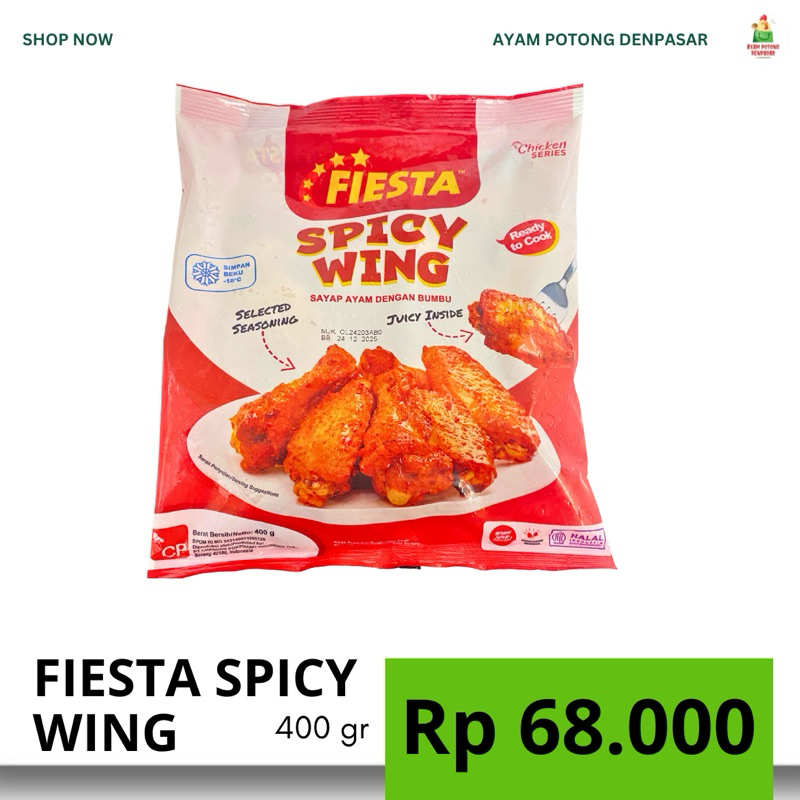 

FIESTA SPICY WING 400gr || ZAITUN SPICY WINGS 500GR