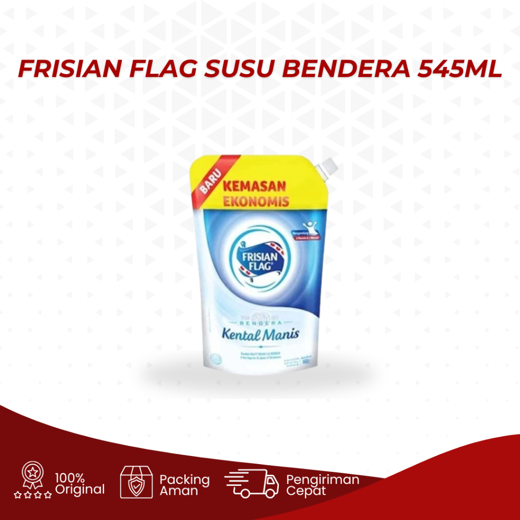 

Susu Frisian Flag Bendera Kental Manis putih Pouch 545gr