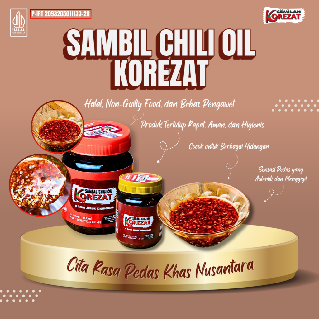 

[Best Seller] Sambal Chili Oil [200 ML] [Halal Siap Saji] | Minyak Cabe Khas Nusantara