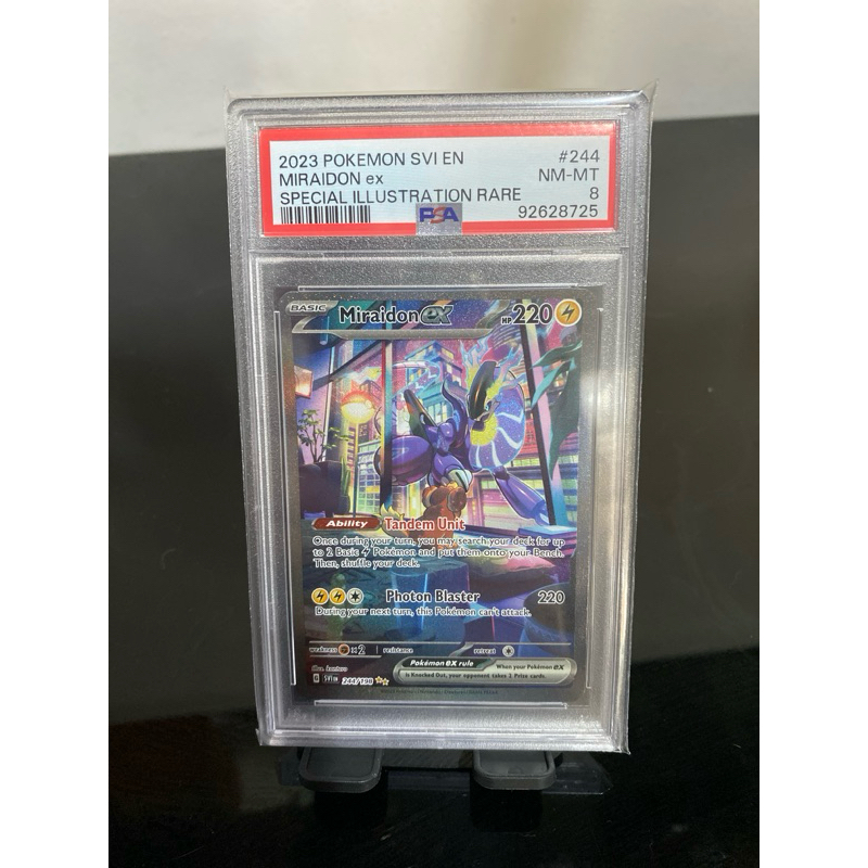 Kartu Pokemon 2023 Pokemon SVI EN Miraidon ex PSA 8
