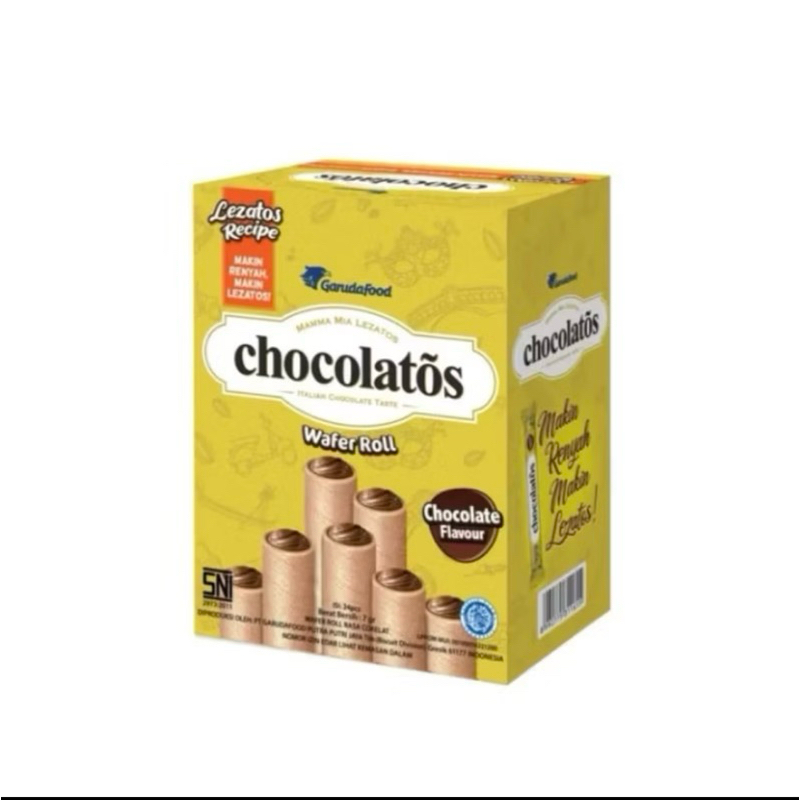 

Chocolatos Wafer Roll isi 24 pcs @ 7 g