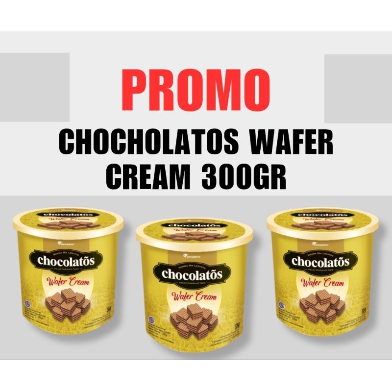 

PROMO Chocolatos Wafer Cream 300Gr Wafer Rolls terbaru dan terjangkau