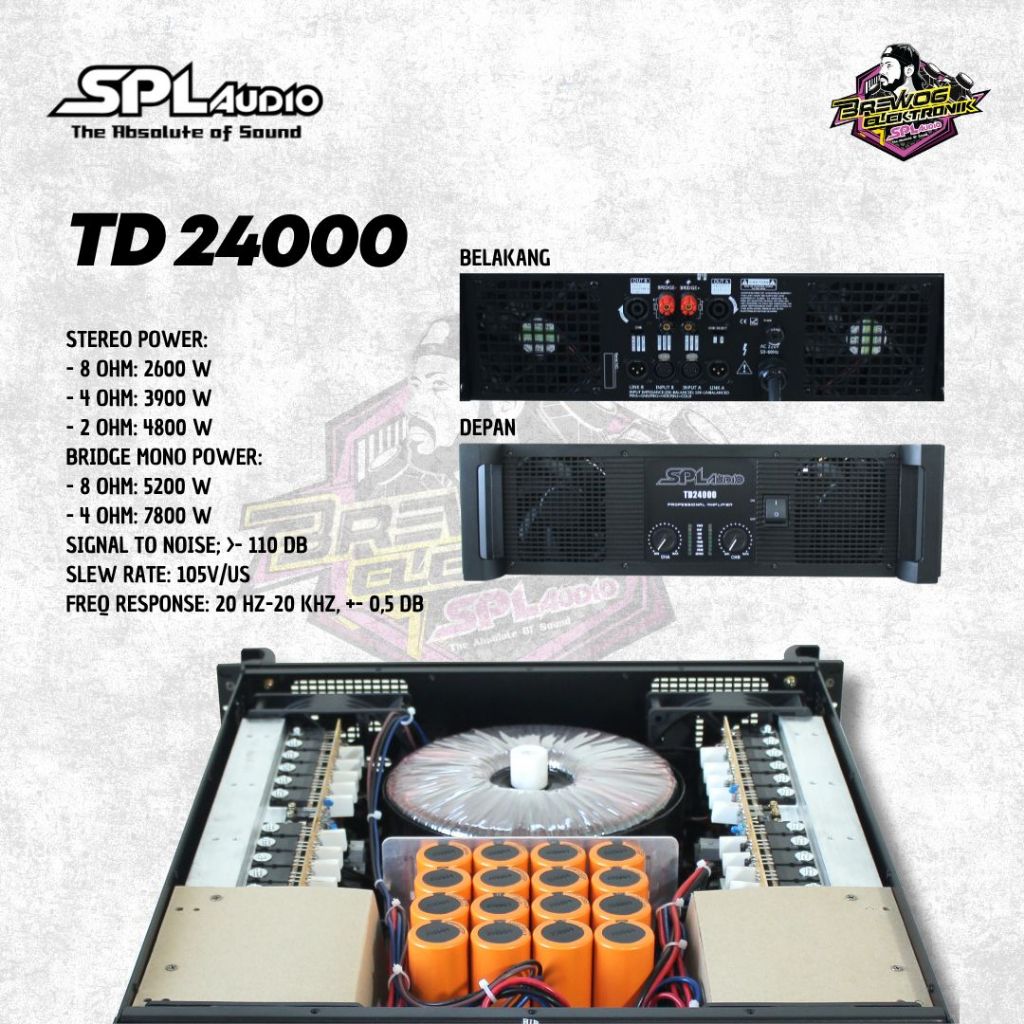 ORIGINAL PRODUK BREWOG SPL AUDIO POWER TD 24000