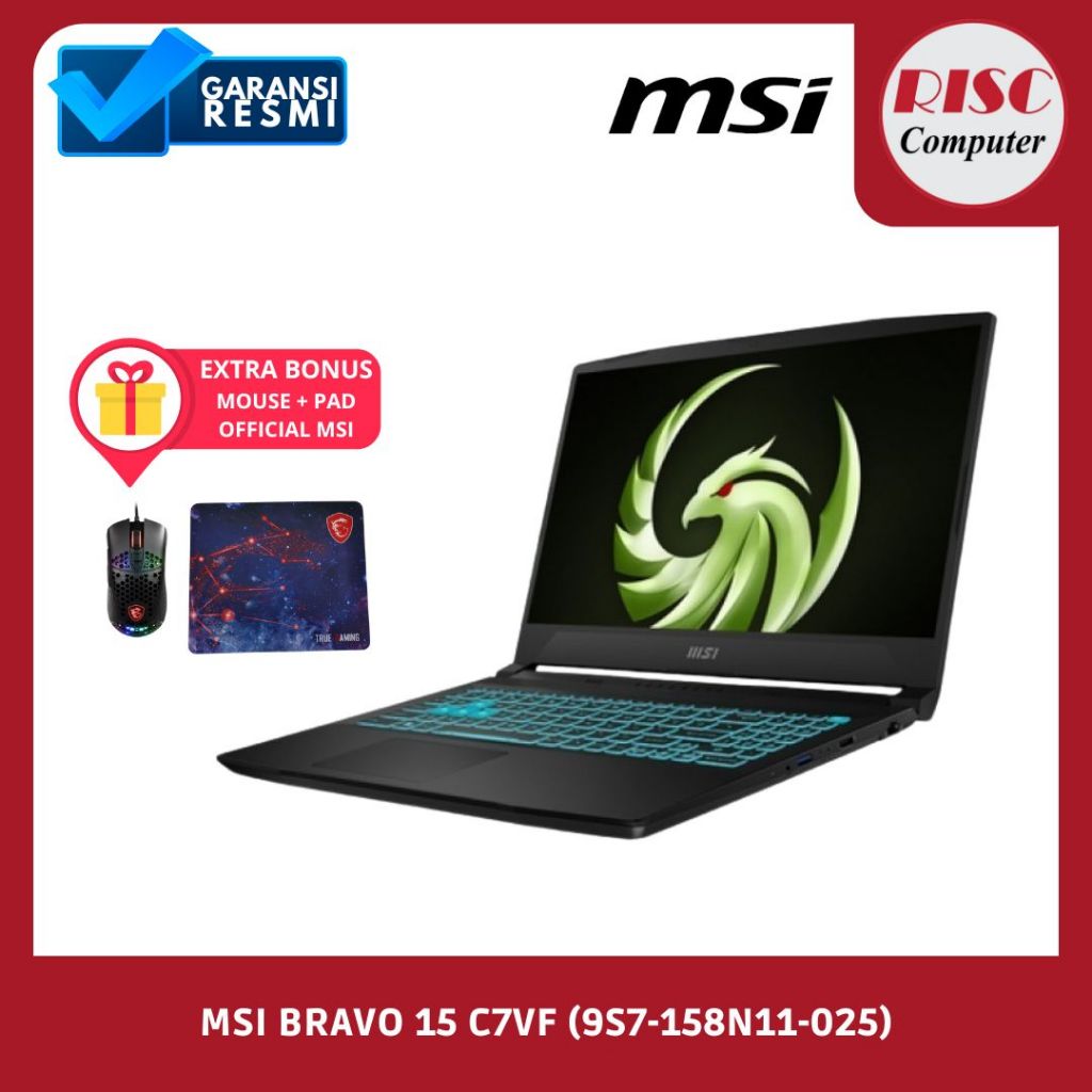 MSI BRAVO 15 C7VF Ryzen 5-7535HS 16GB 512GB RTX4060 8GB W11