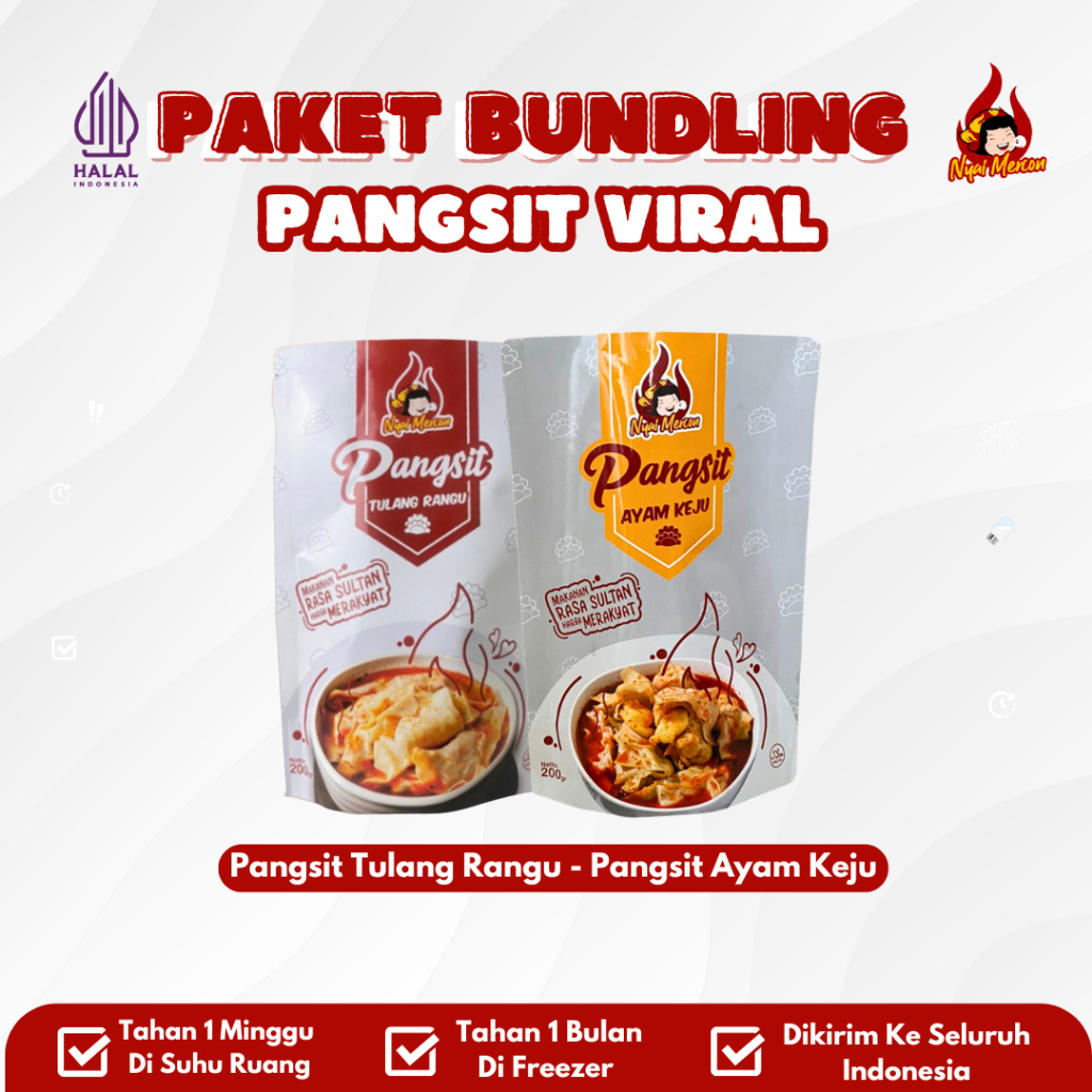 

Nyai Mercon - PAKET PANGSIT NYAI MERCON (TULANG RANGU & AYAM KEJU)